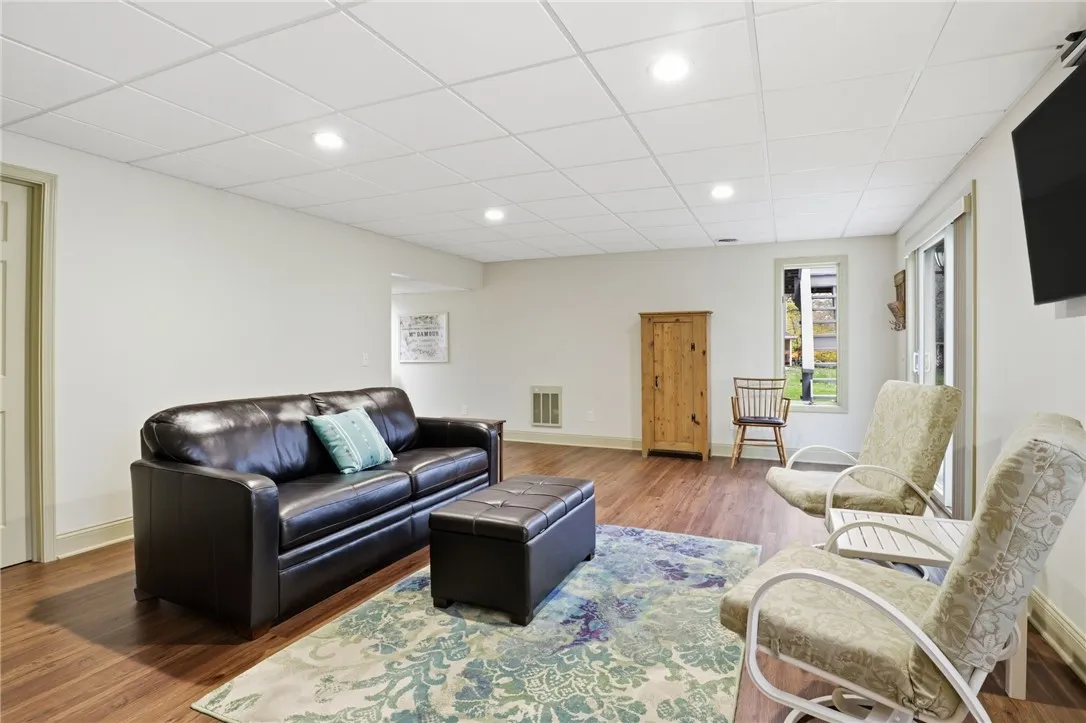 Lower level living area