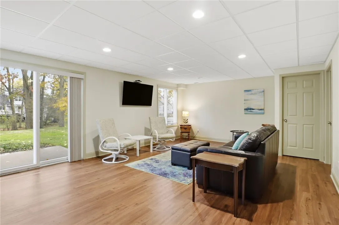 Lower level living area