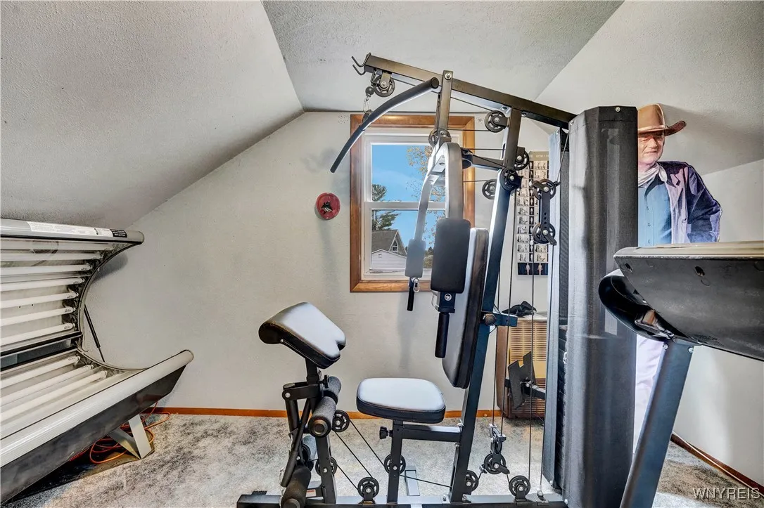 Second floor bedroom now used as exercise room