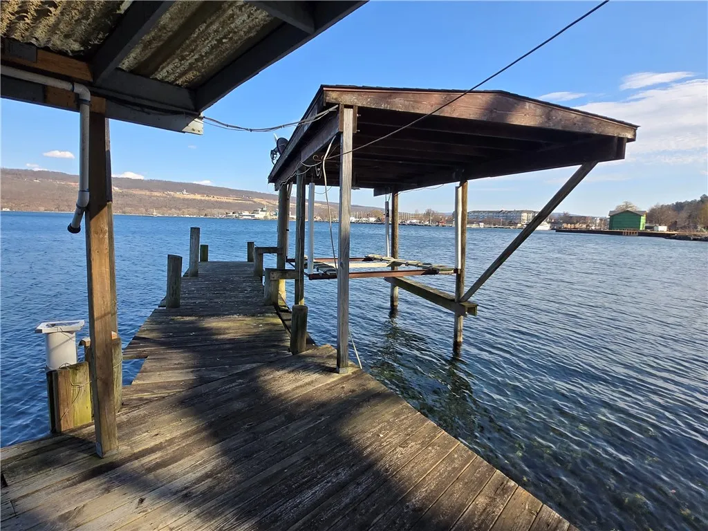 Private Dock with Covered Boat Lift, with Harbor Views