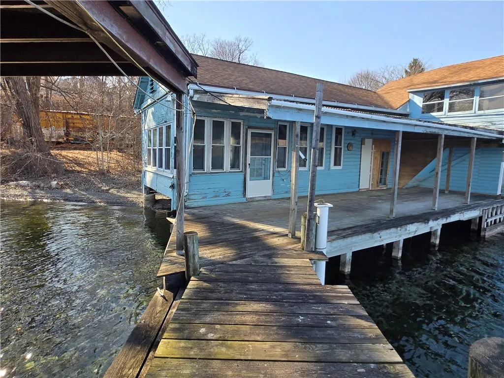 This property offers roughly 121 feet of level, easily accessible shoreline — a rare find on Seneca Lake.