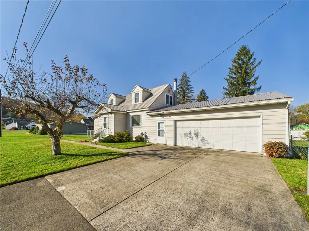 Two car garage with breezeway