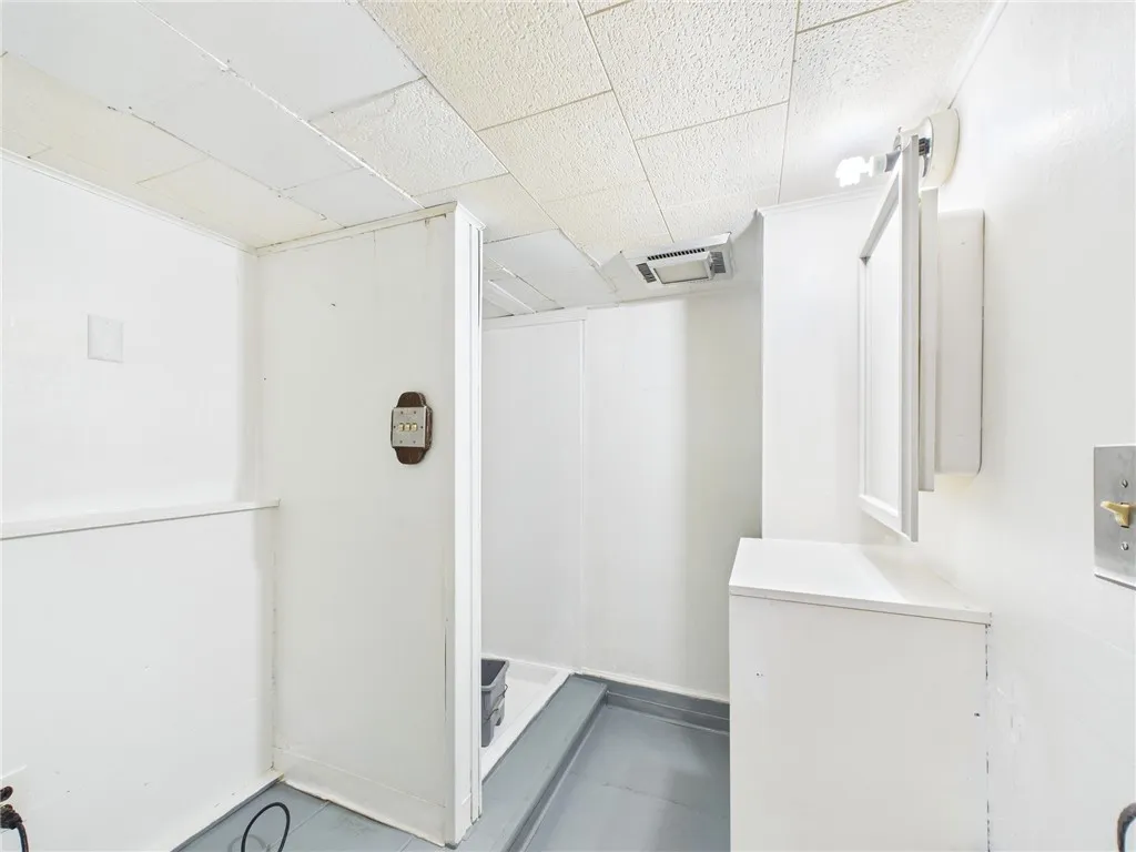 Basement storage, at one time this was a bathroom but no longer