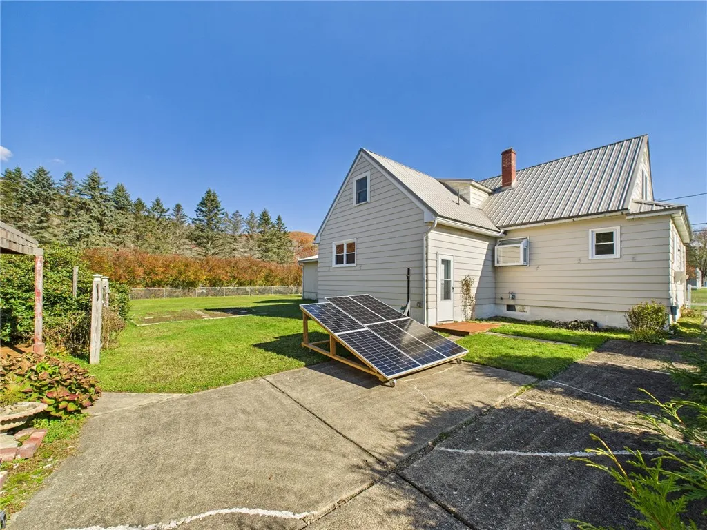 Rear lawn - solar panels are no longer on the property