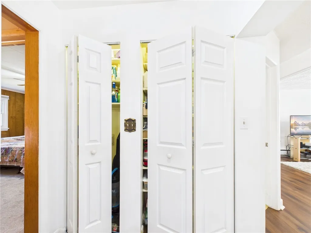 Full length pantry closet area