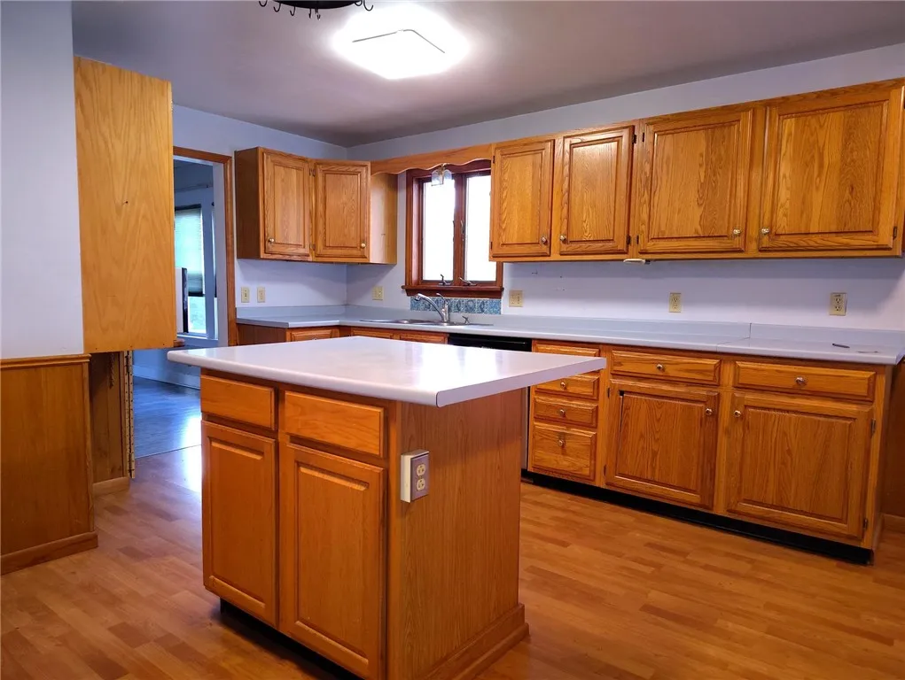 Abundant cabinet space
and counter tops