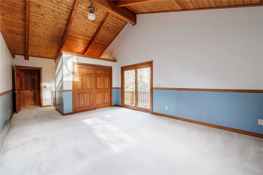 Sliding glass door to balcony