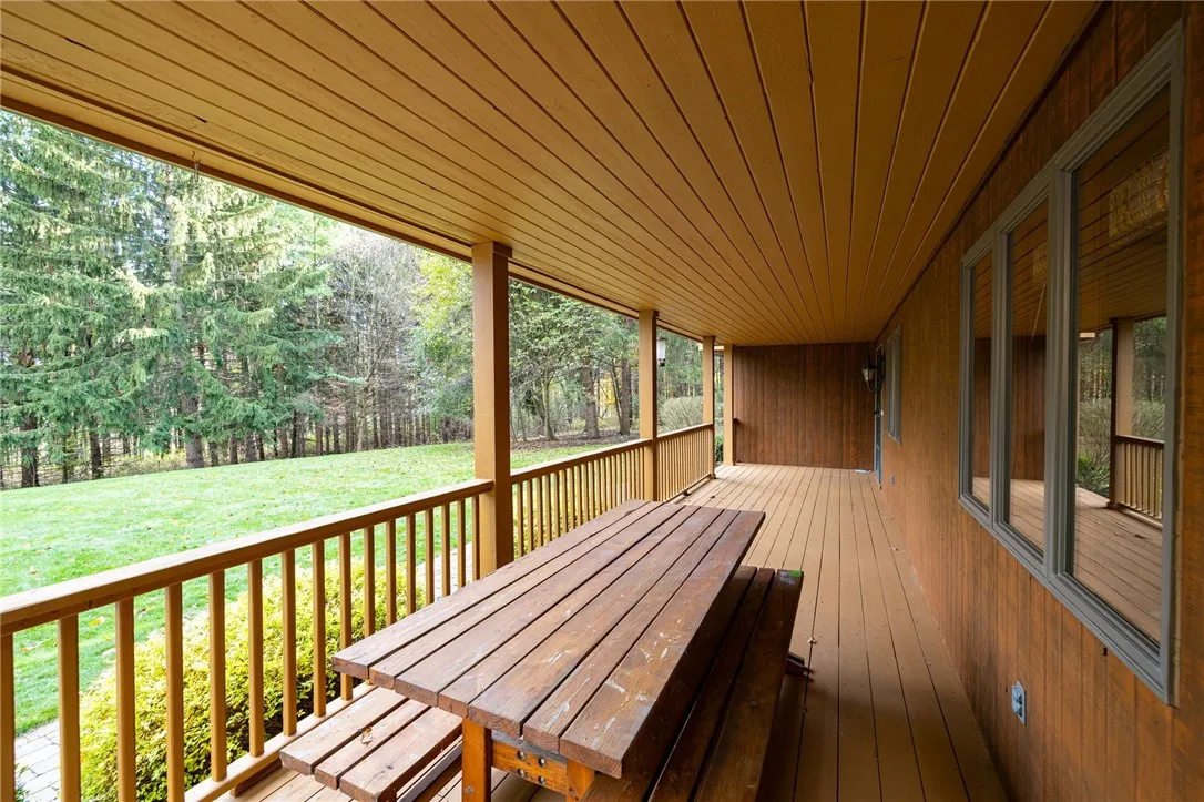 Gorgeous covered porch in the front
