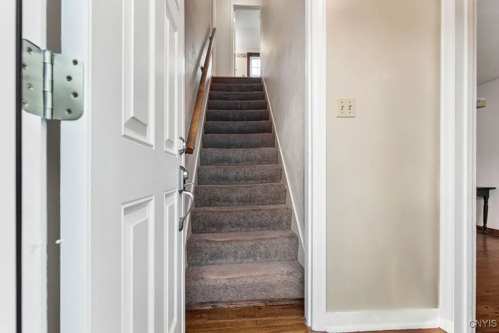 front foyer and stairs to the second floor.