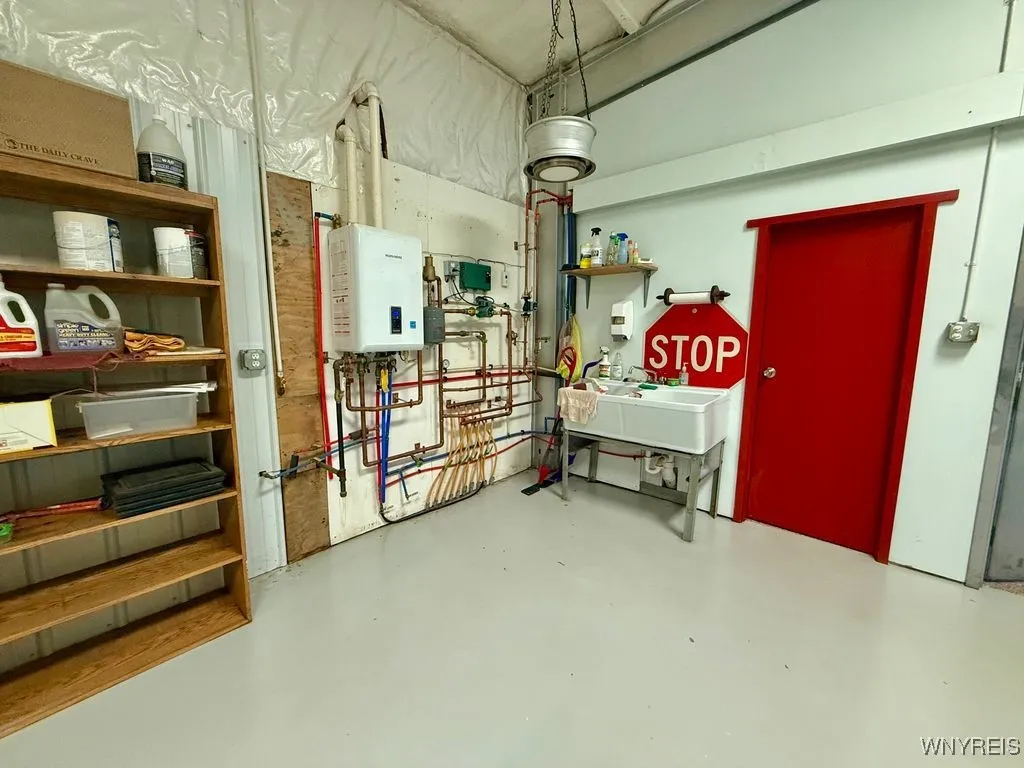 Half bath in shop