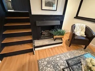 Gas fireplace - lower level