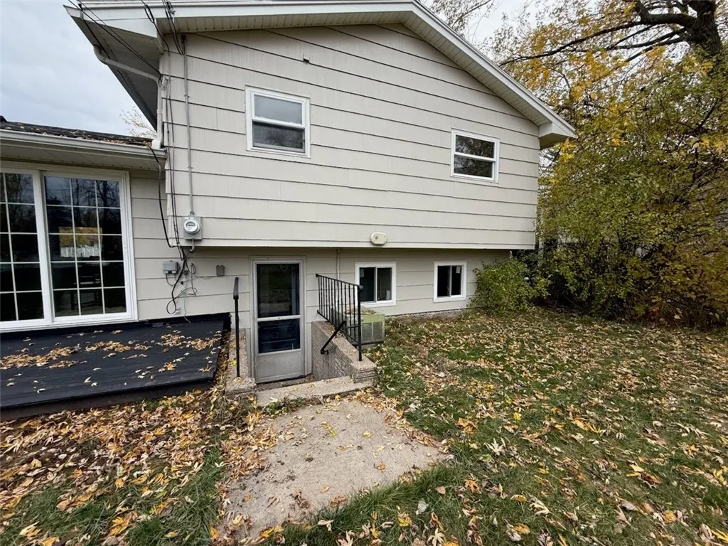 Back of house - patio and walk out lower level