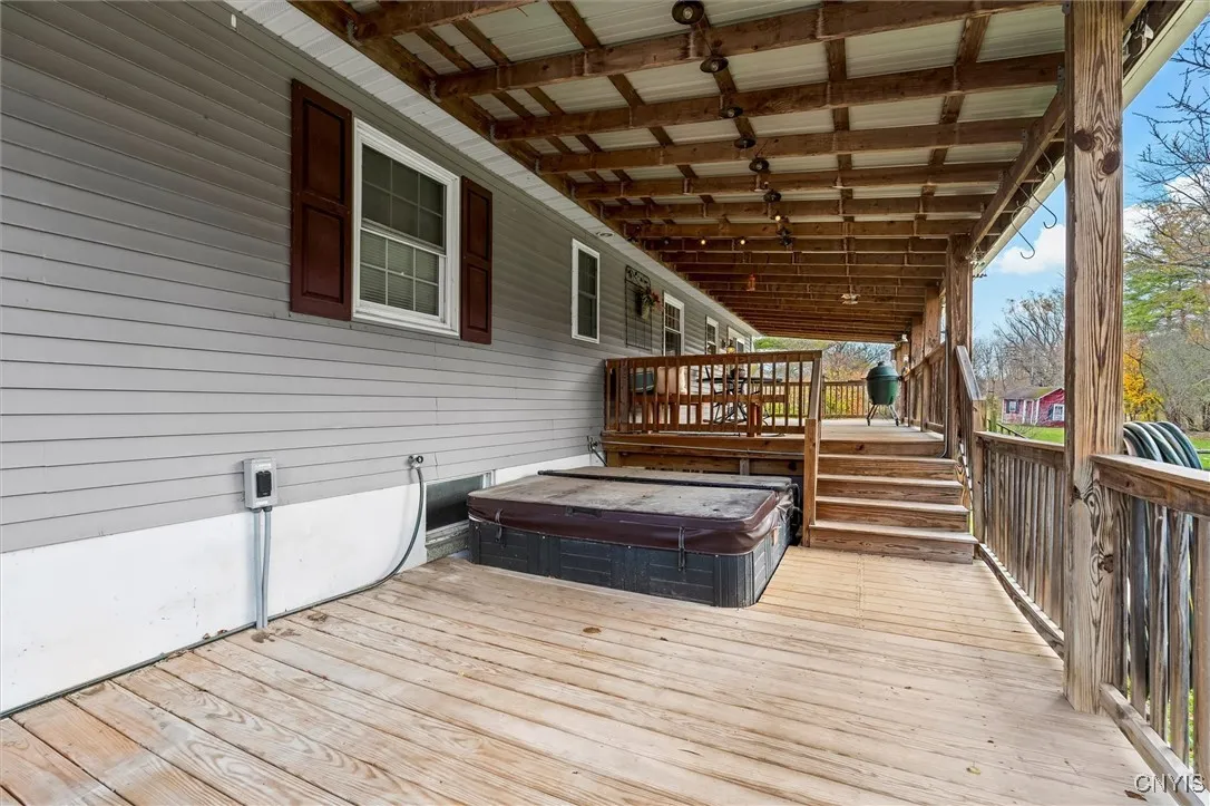 Lower Deck With Hot Tub