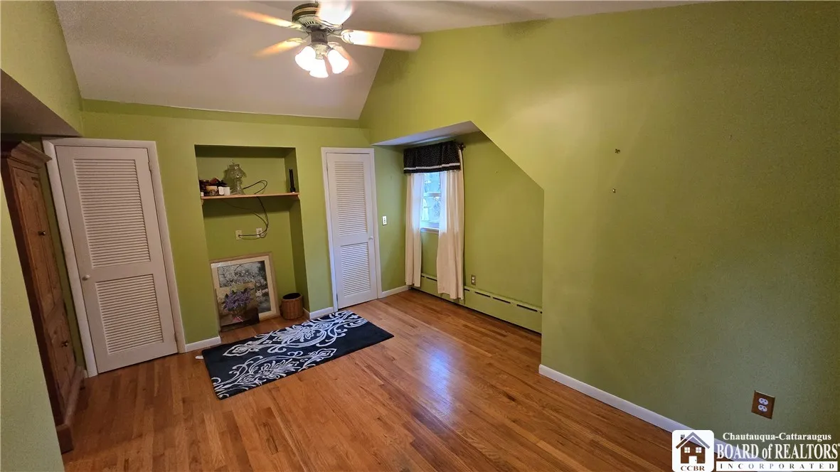 primary bedroom with 2 large closets