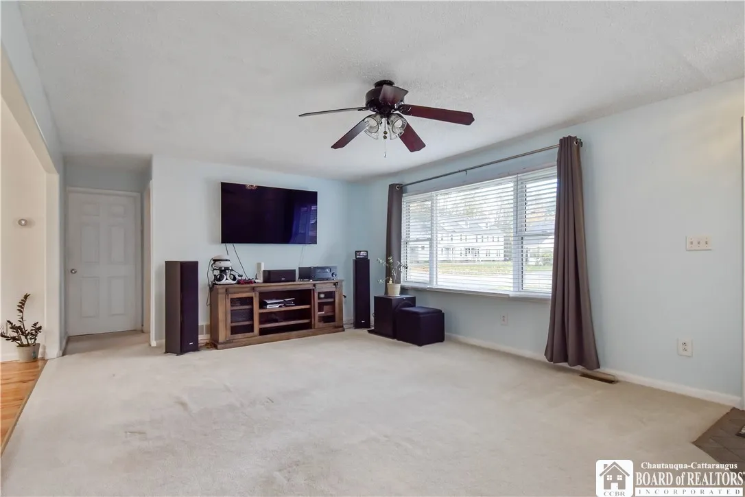 Living room with large window