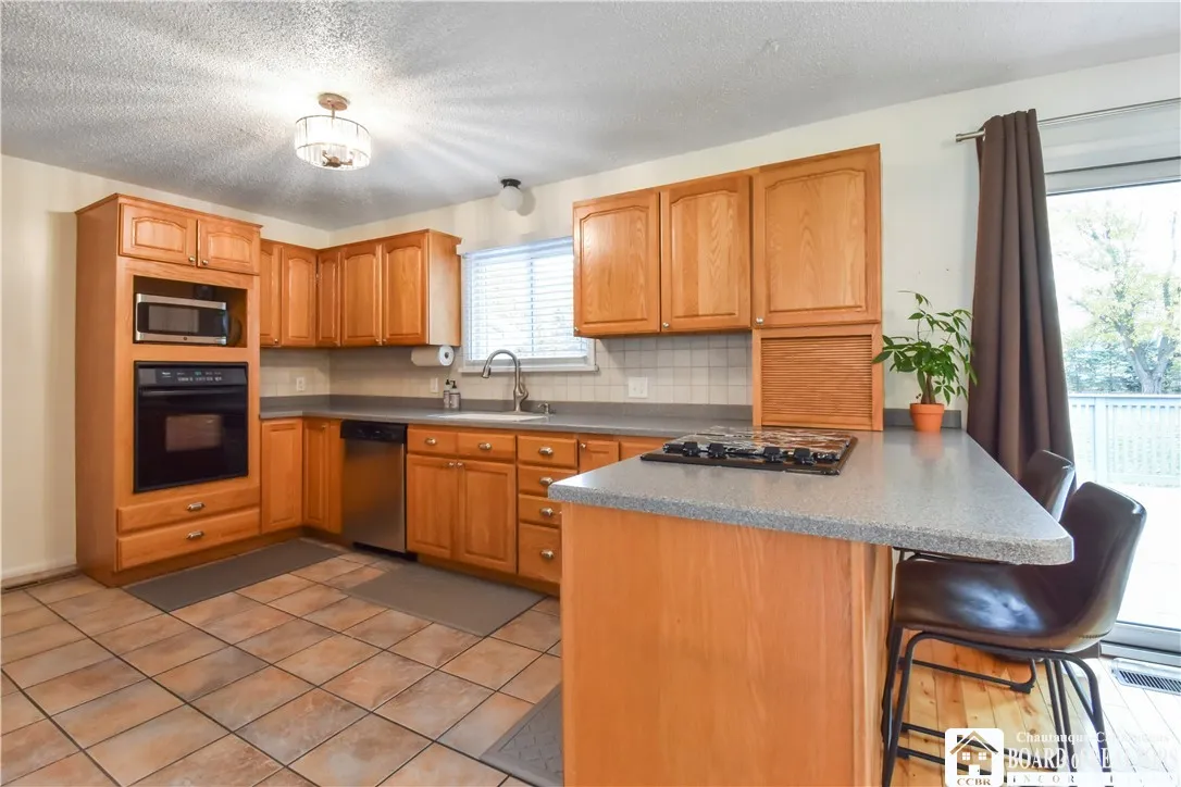 Spacious kitchen with ample cabinetry