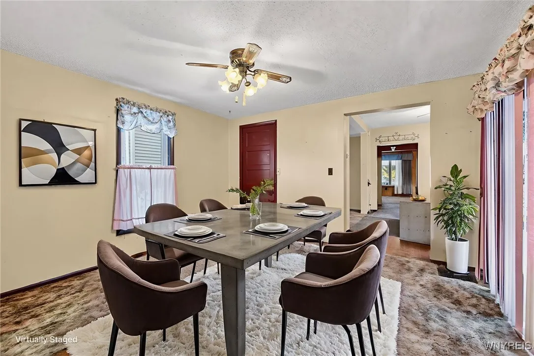 Virtually Staged Dining room
