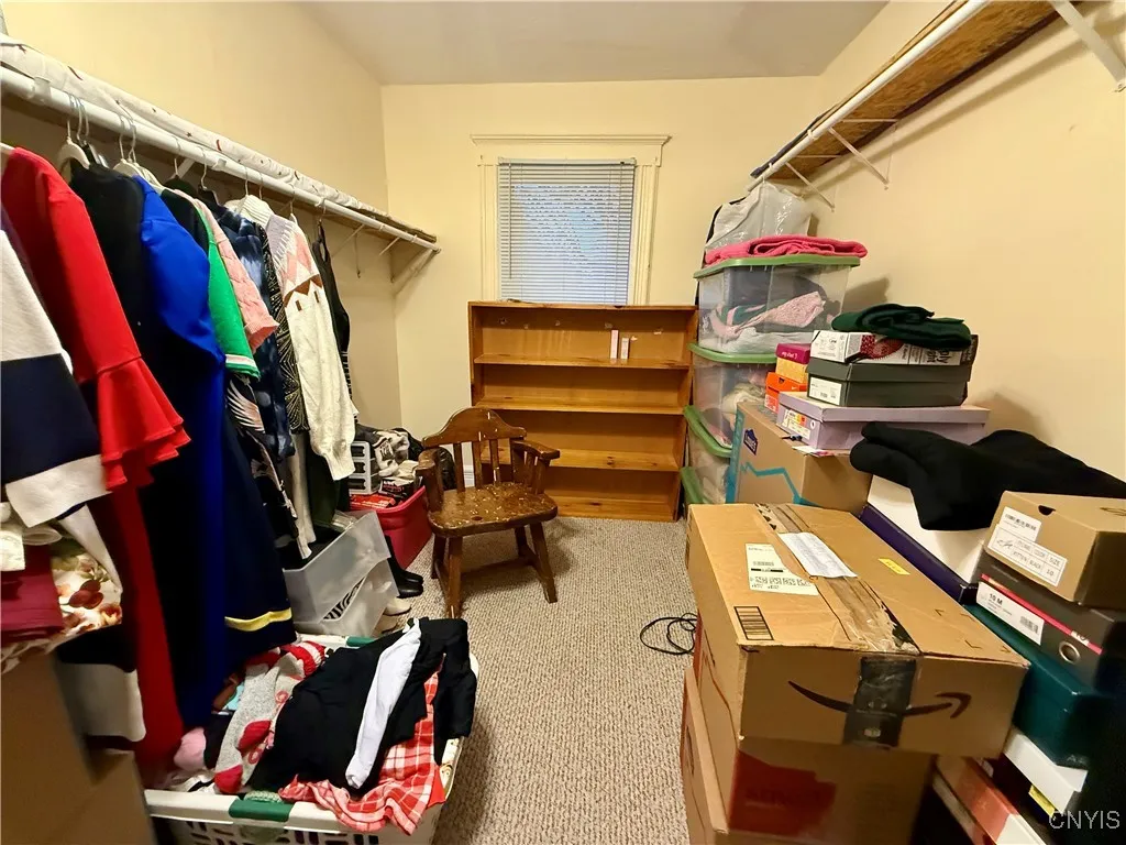 bedroom used as walk in closet