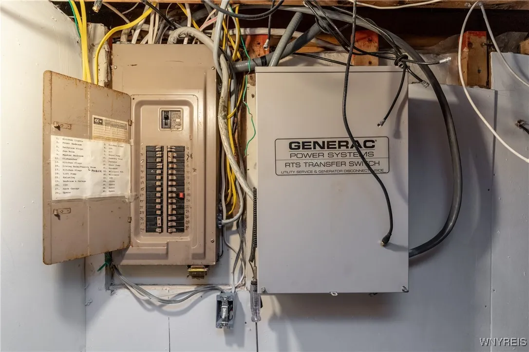 Electrical panel & Generac hole house generator panel