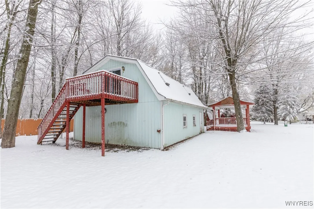 rear of barn