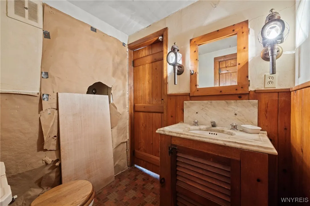 first floor half bath