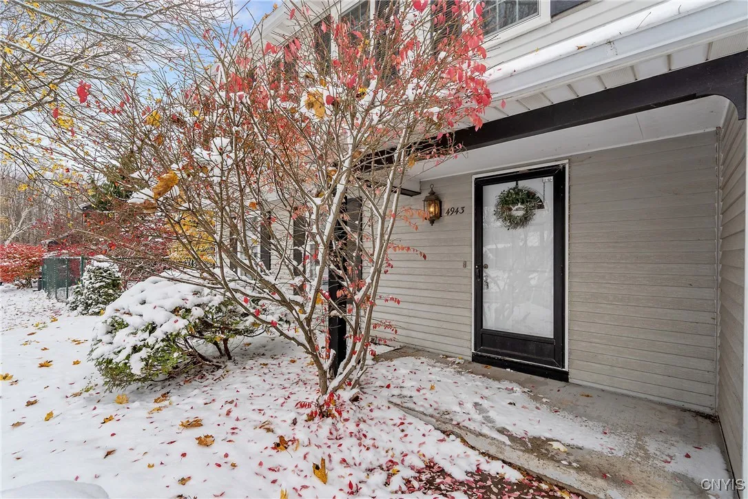 Covered front porch entry