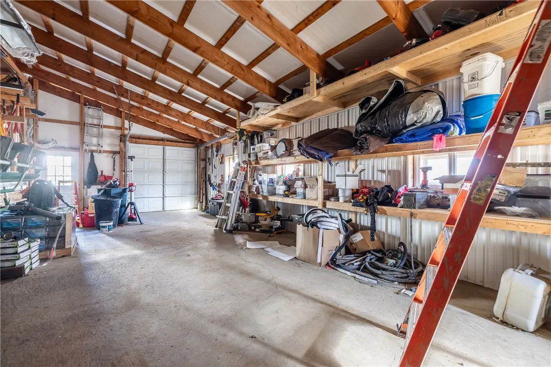 Storage in outbuilding