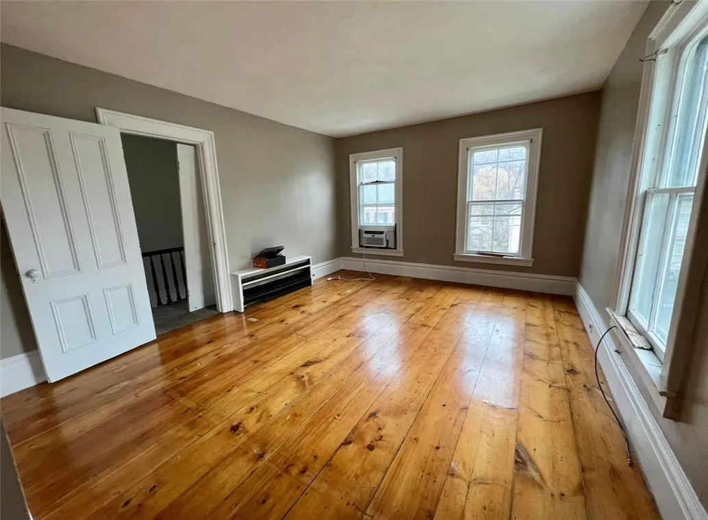 Upstairs apartment before tenant moved in