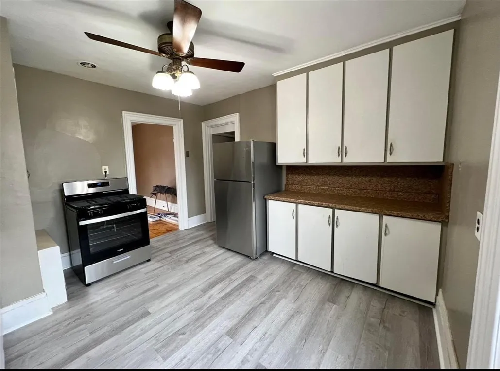 Upstairs apartment before tenant moved in