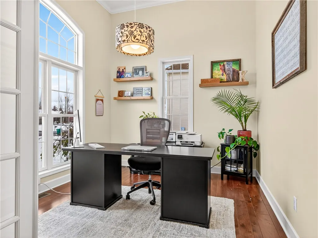 Office w/French Doors and a Large Closet. Could also be 4th BdRm