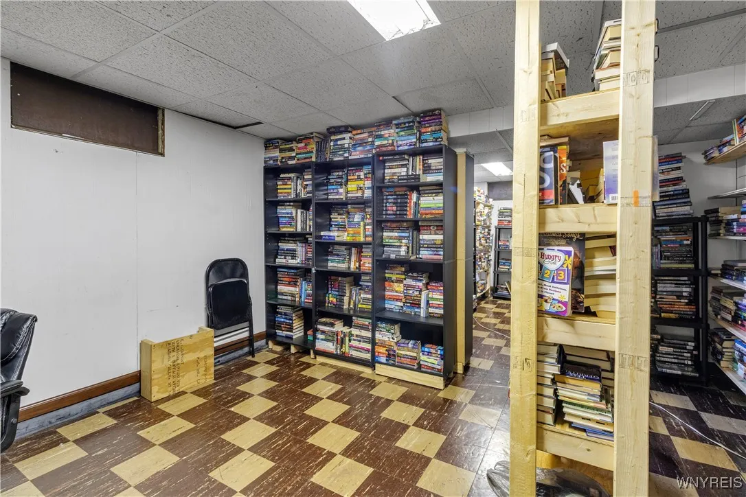 Partially finished basement