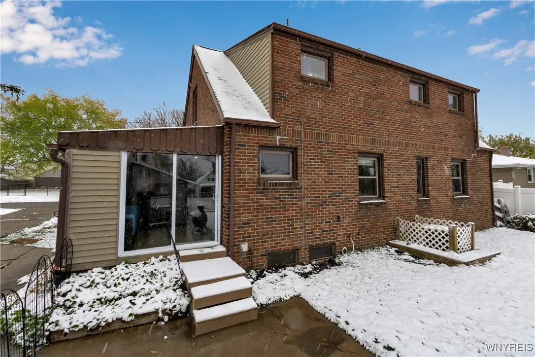 Sliding doors to enclosed porch