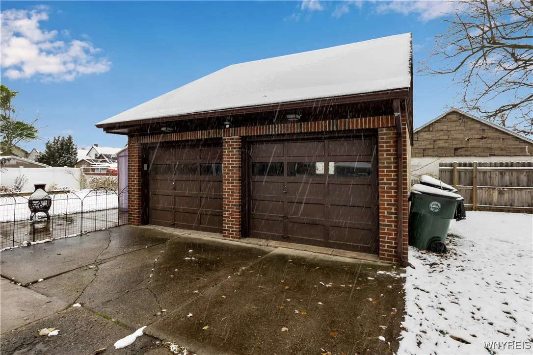 Large 2 car garage