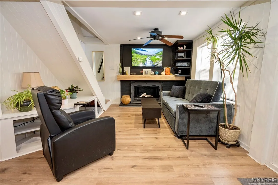 living room w new vinyl plank floors