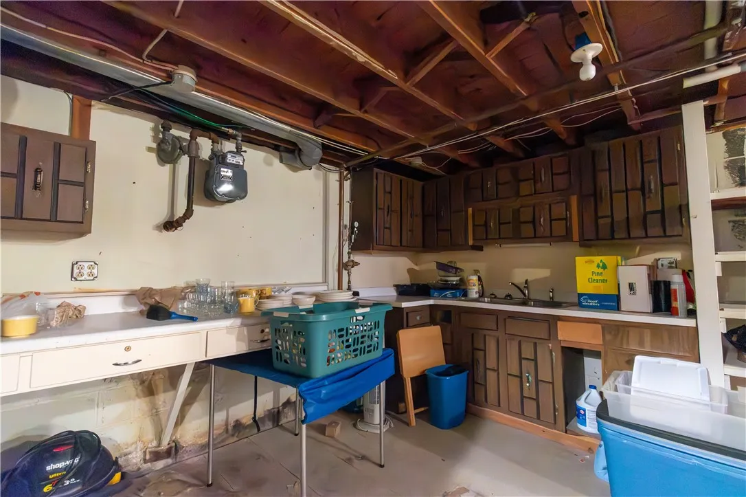 Canning kitchen in basemwnt ready to rock