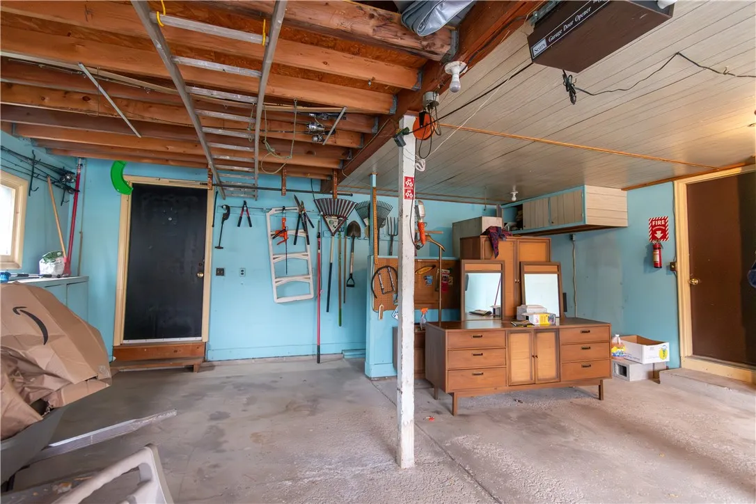 Plenty of room in this 2 car garage