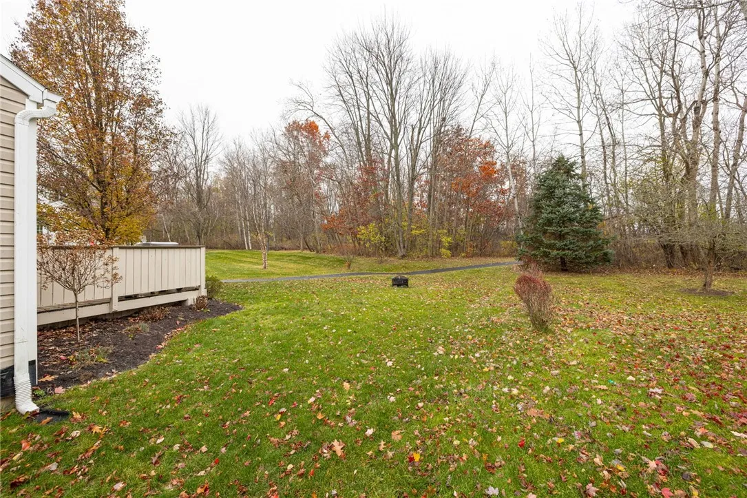 Ample back yard just steps to your own playing field!