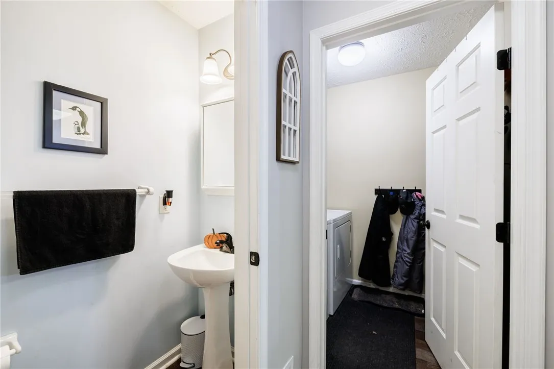 1st floor laundry plus 1st floor more private powder room for visiting guests