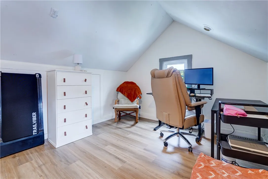 Finished attic space.