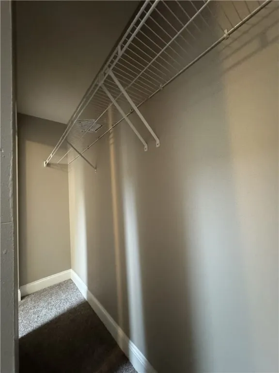 View inside closets in loft area, which run from end to end
