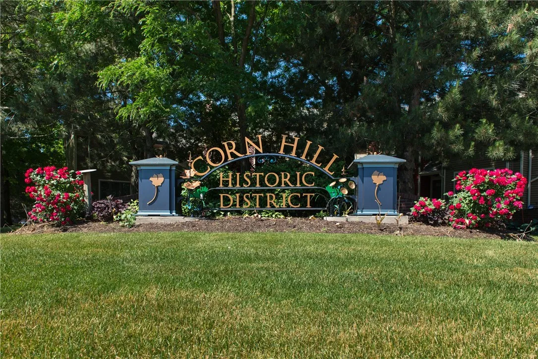 Corn Hill Landing Historic district sign near Corn Hill Landing