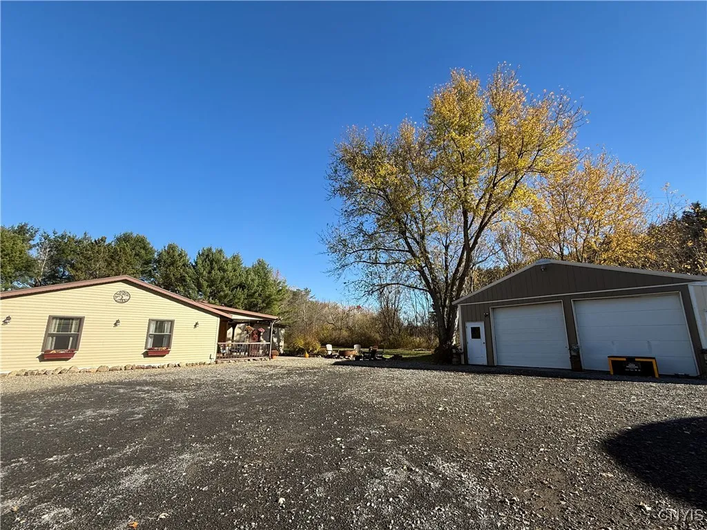 Parking Area with Garage View