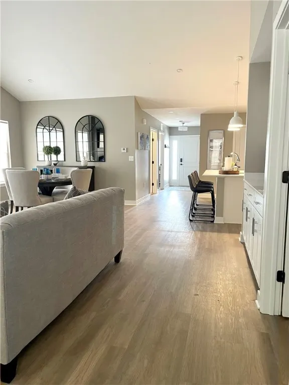 View from Outside Primary Bedroom Back Towards the Kitchen Area & Front Entrance