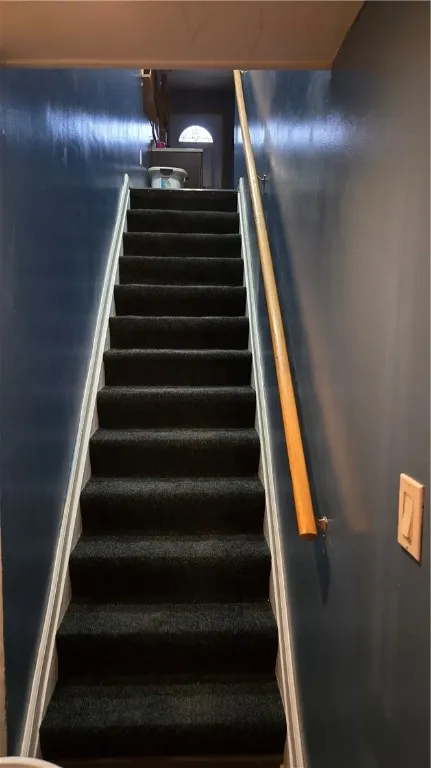 Stairway to Master bedroom and Bathroom