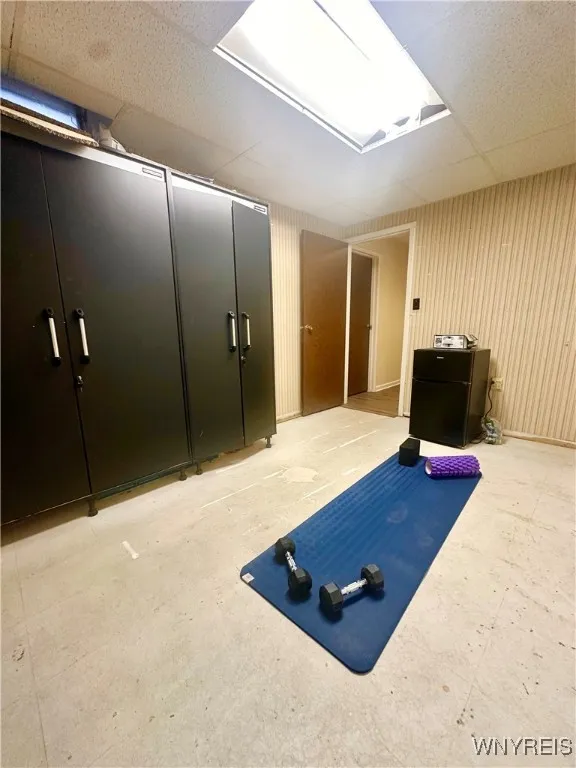 9 x 12 basement room has many uses.