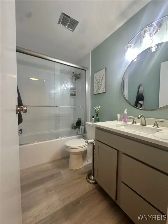 Main bathroom has been tastefully redone.