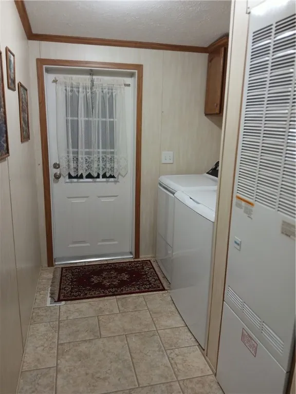 Side entrance
washer, dryer, furnace, water heater