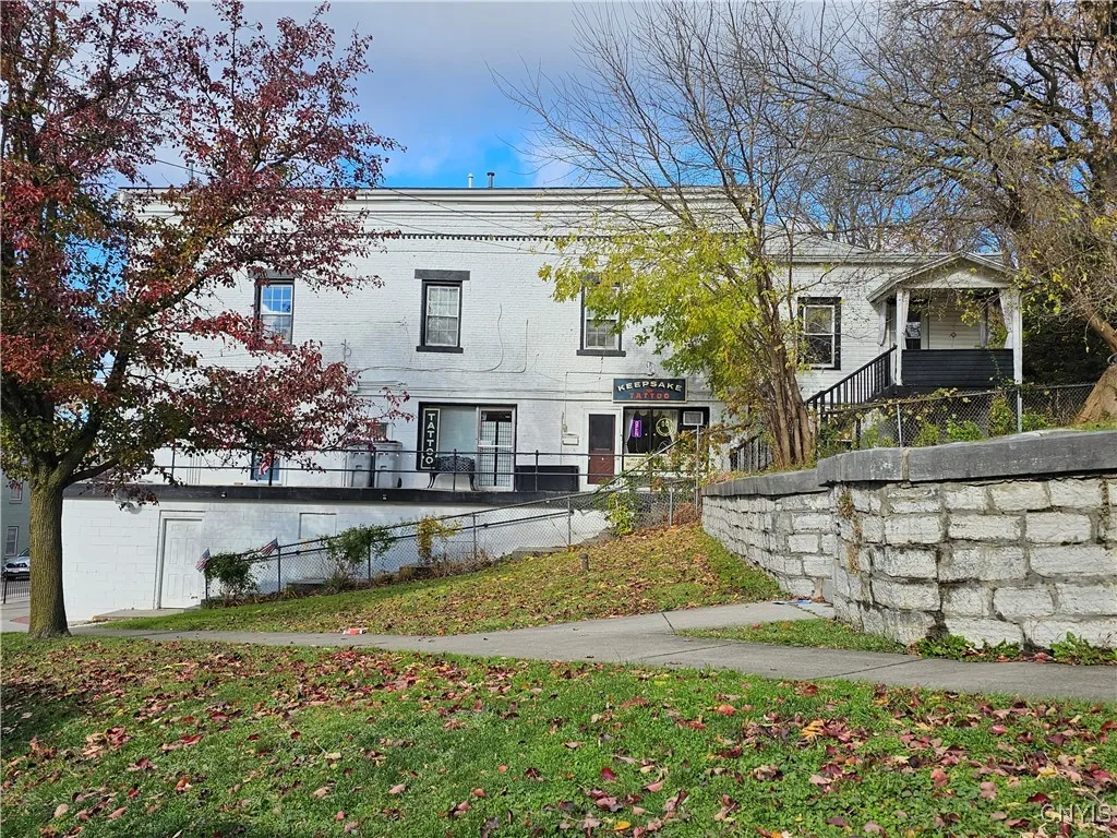 Right side of building