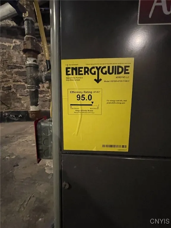Efficiency  Rating for New  Gas Furnace