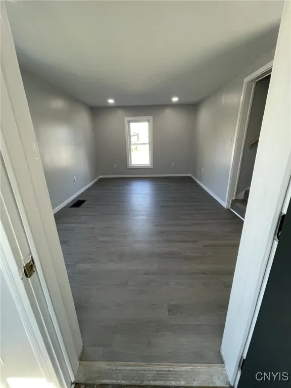 Living room view from Front  Porch Entryway